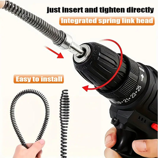[39.37" Flexible Unclog Tool] 1pc 39.37 "long Flexible Electric Pipe Unclog Tool - Versatile Sink And Toilet Unclog